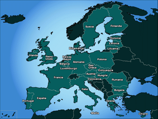 Europa, 1995. UE de los 27 dsd XI 1993